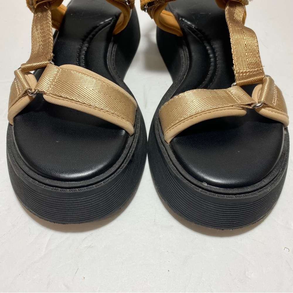 Zara Flat Strappy Dads Sandals Brown Sporty Style Thick Sole Women’s Size 36 - Picture 11 of 16